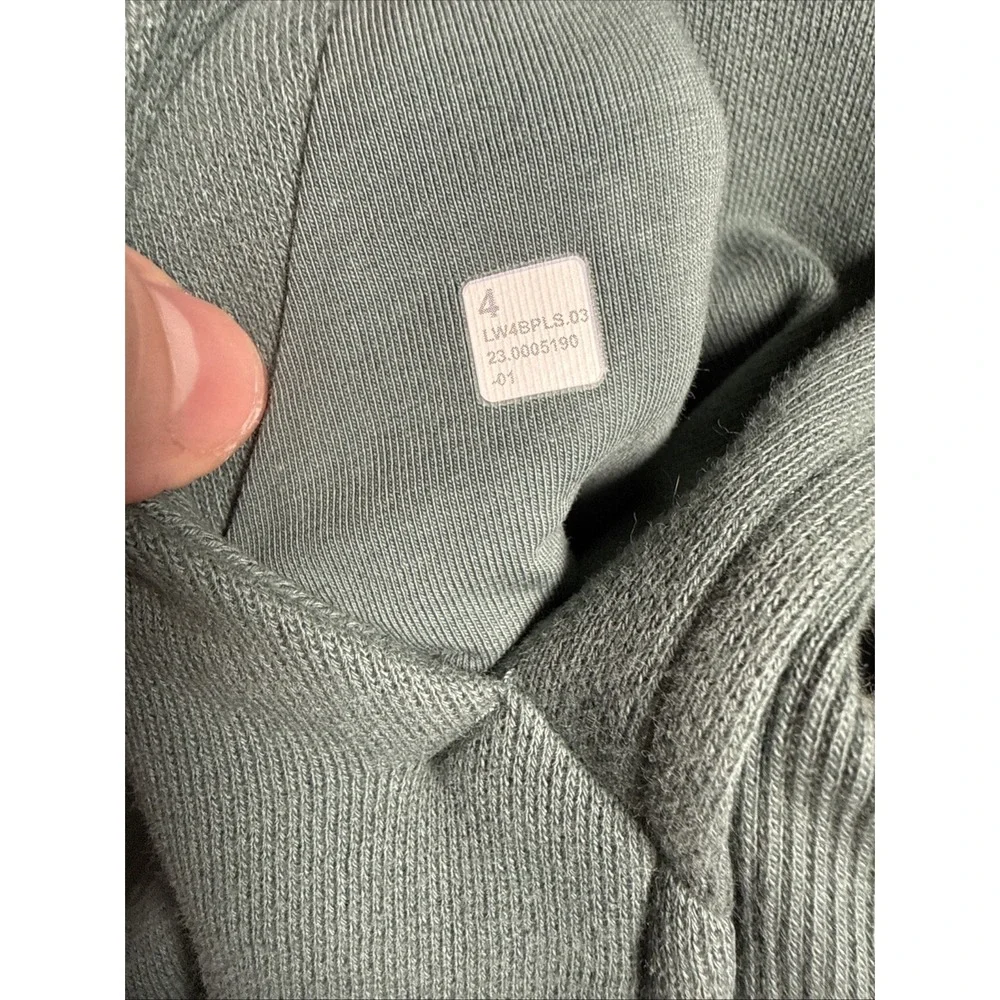 Lululemon‎ Scuba Hoodie Womens Small Size 4 Green Gold Zip Full Zip Sweatshirt